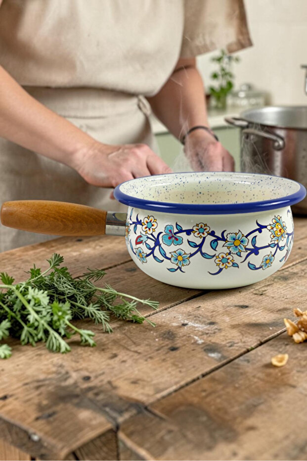 20 No 1.7 Lt.Enameled Pot, Serving, Food Camping, Picnic, Dowry
