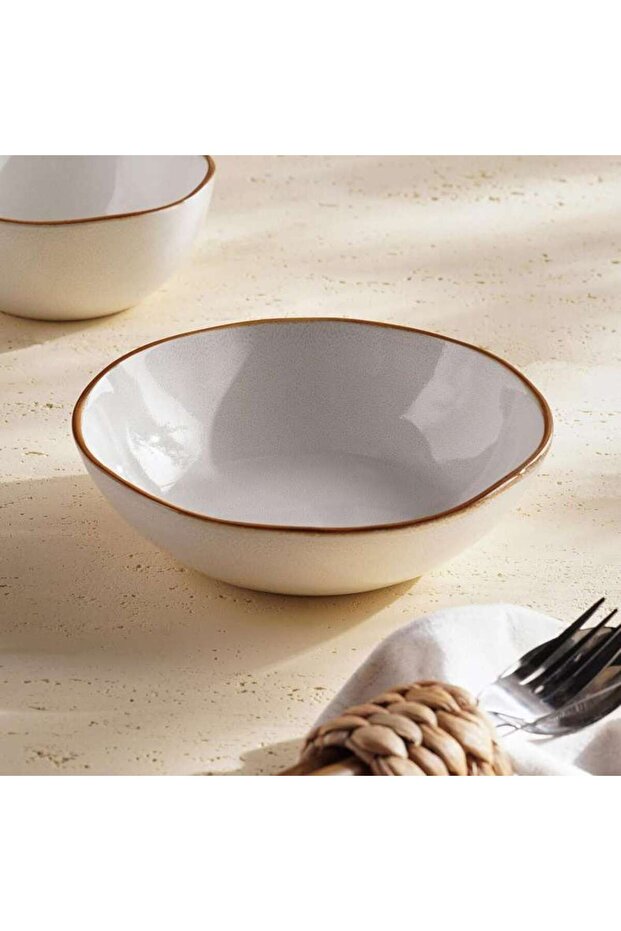 Umina Stoneware Salad Bowl Dia19cm -white