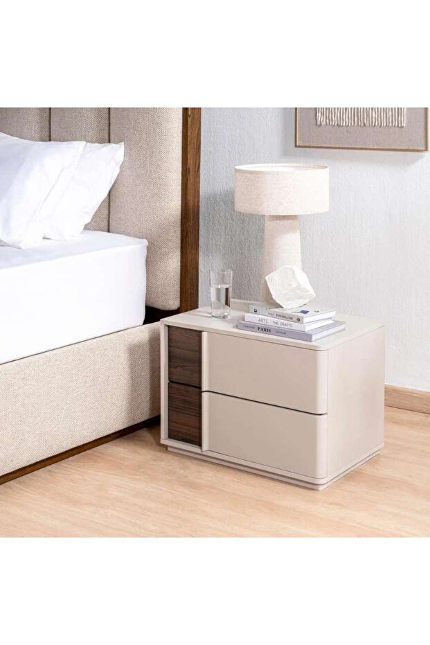 MACARIO RIGHT NIGHTSTAND WITH 2 DRAWERS