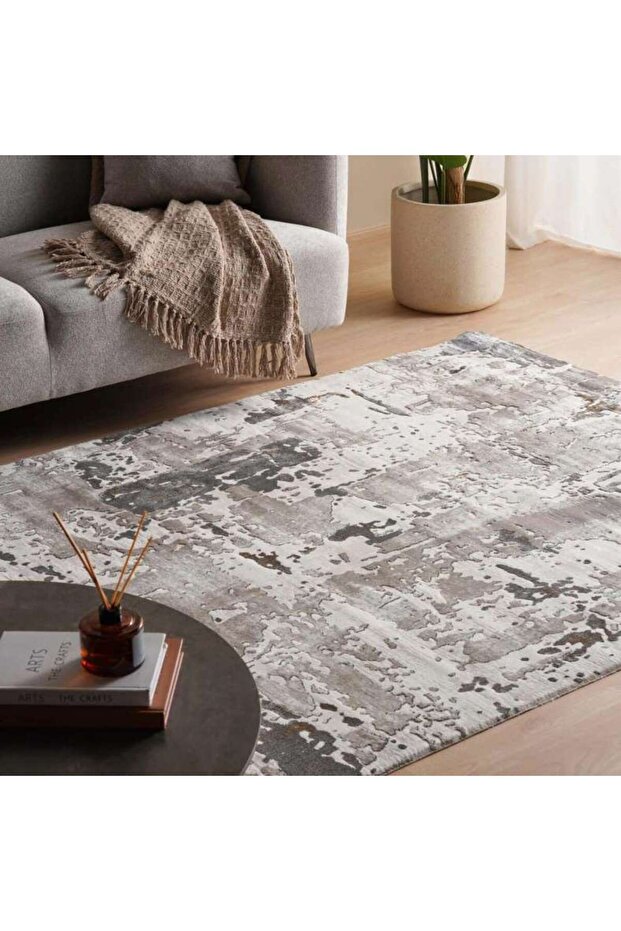 Cozzy Abstract Rug 240x360cm - Brown