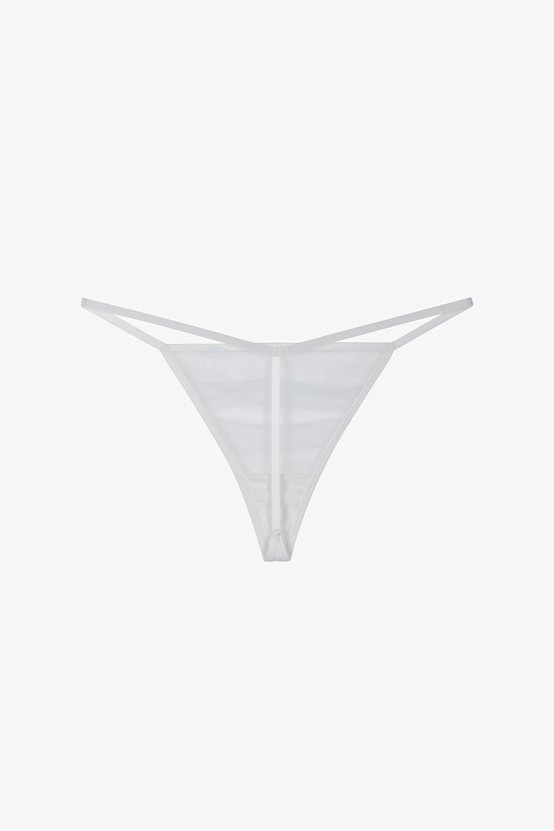 Off-White Mesh String Panties - 2