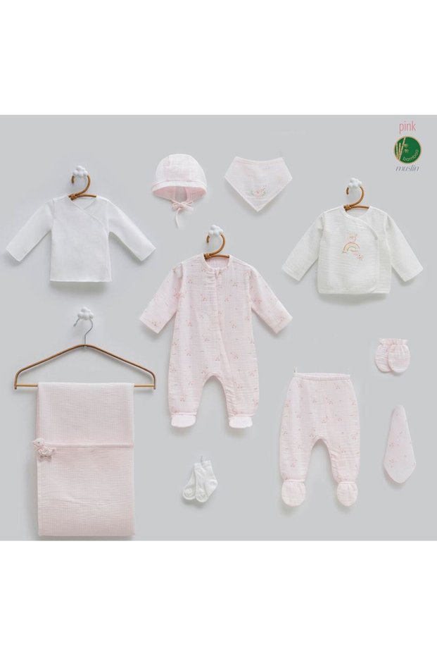 Incibaby 100% Cotton Baby Muslin Summer Dress for Girls Baby Hospital Release New Season 0-3 Months