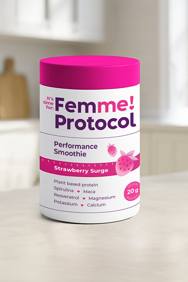 Strawberry Surge Vegan Protein Powder 360g – 12 Servings