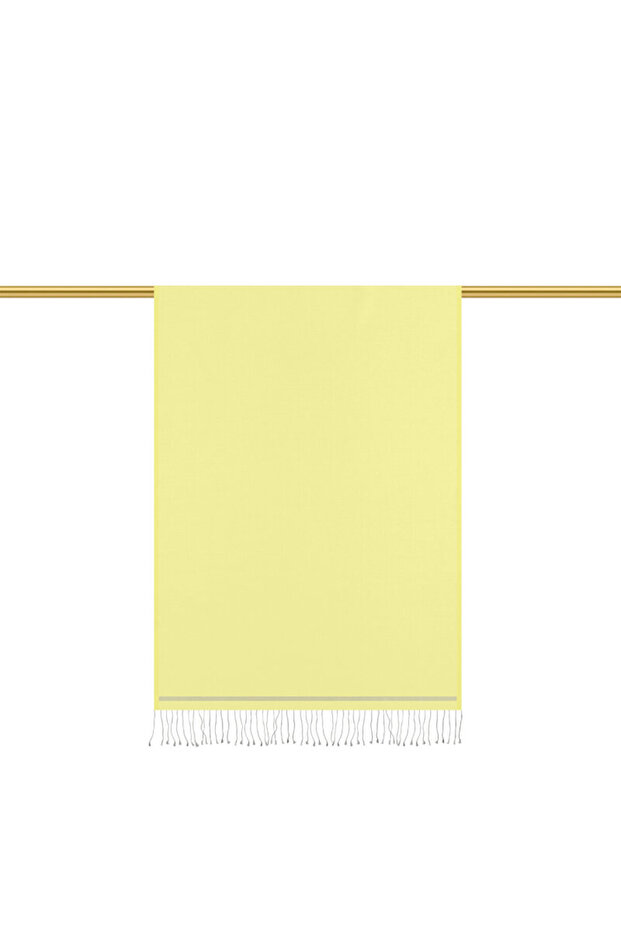 Lime Gray Double Sided Silk Shawl - 1