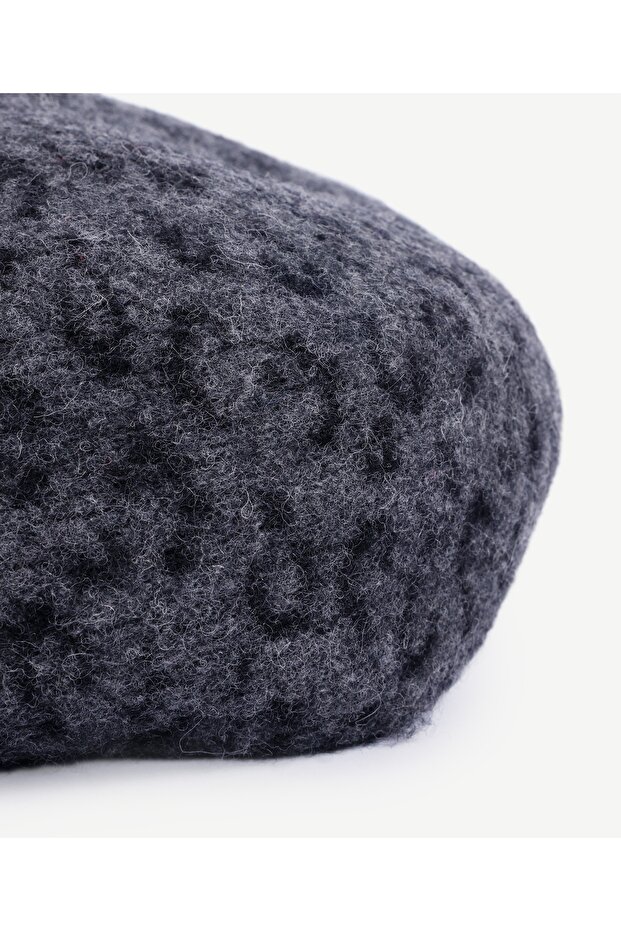 Wool Blend Leopard Print Hat - 2