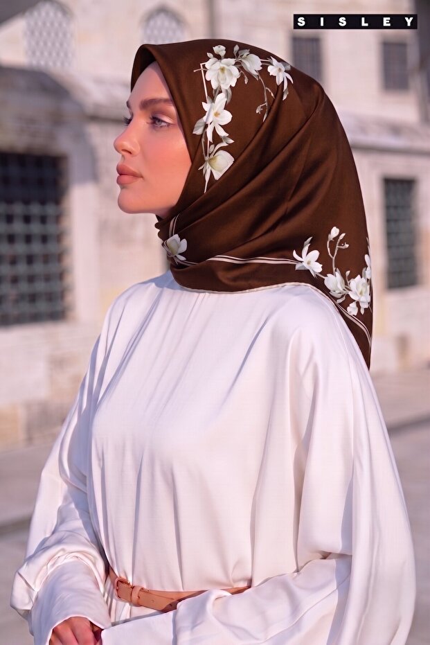 Silk Satin Scarf-2036-90*90
