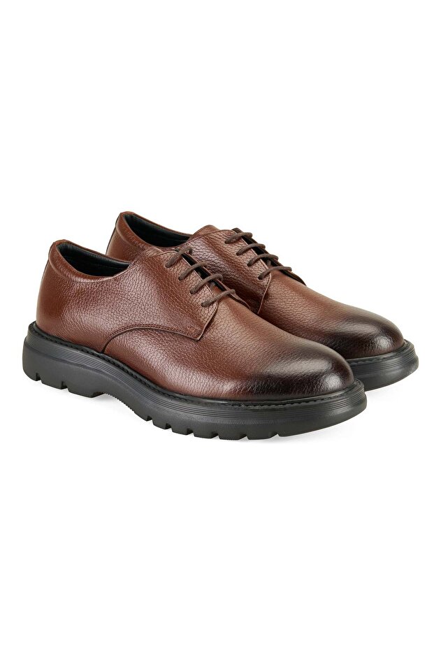 Siella Tan Men's Casual Leather Shoes