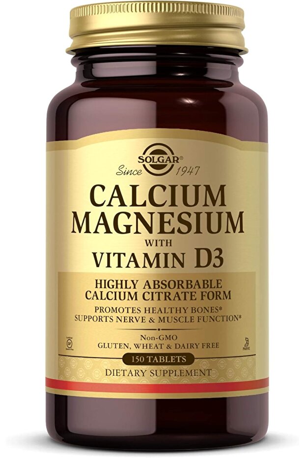 Calcium Magnesium With Vitamin D3 150 Tablets