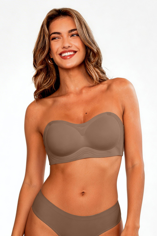 Wireless Strapless Laser Bra with Removable Pads