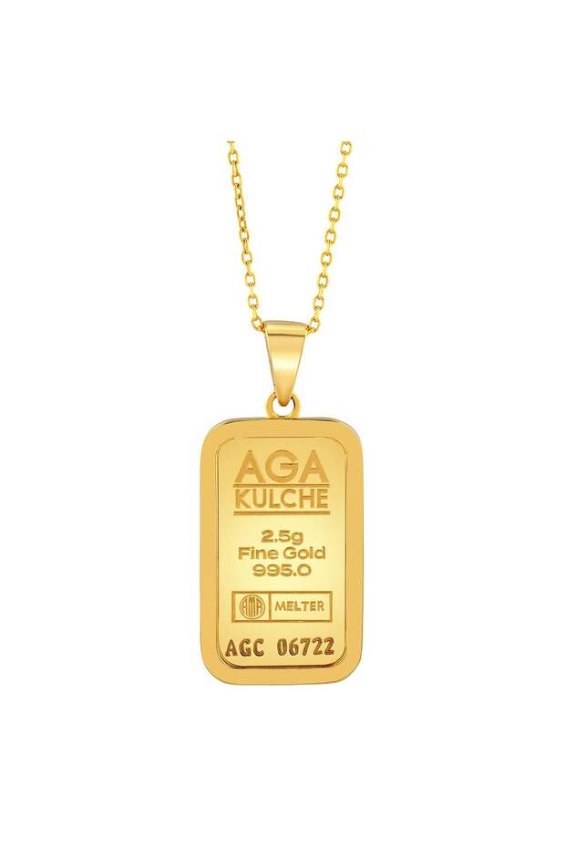 2.5 gr Altın Külçe Kolye