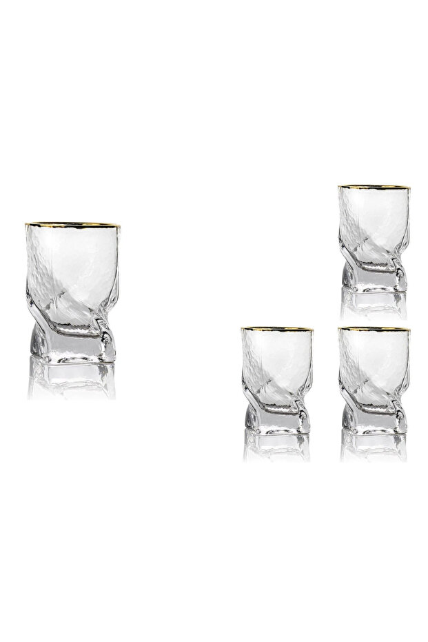 4-Pack Twist Gold Soft Drink Glass 410ml