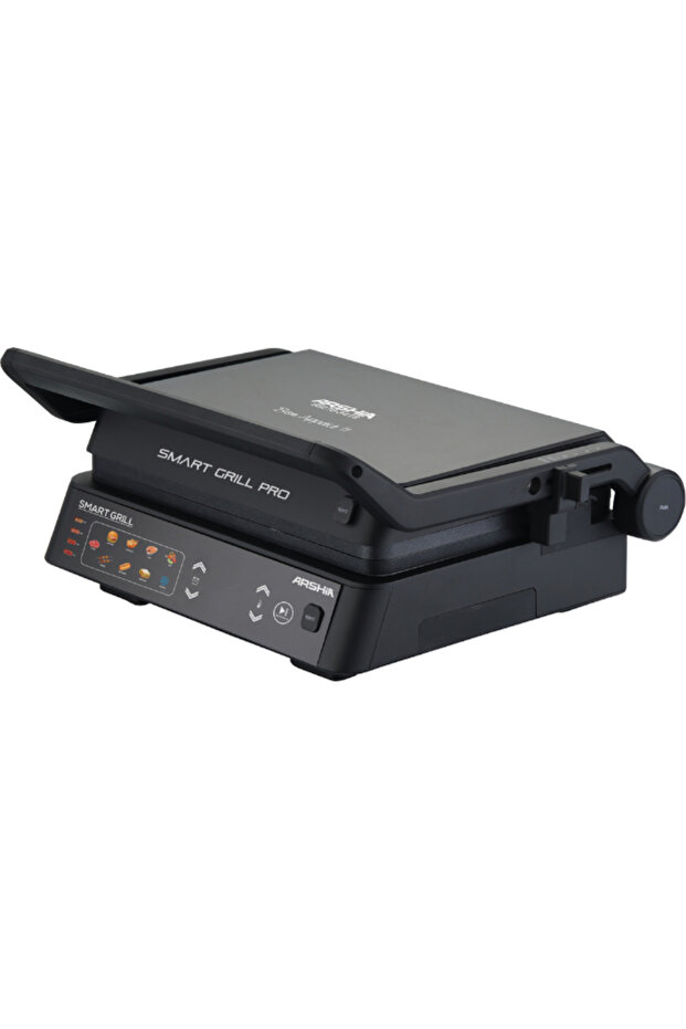 Smart Grill Pro 2000W Electric Contact Grill with 180° Opening, Dual Temperature Control, Non-Stick