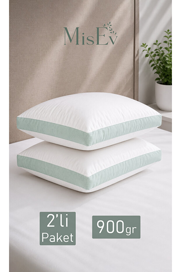 Pillow, Set of 2, Hotel Quality Gusseted Pillow, For Back, Face, Or Side Sleepers