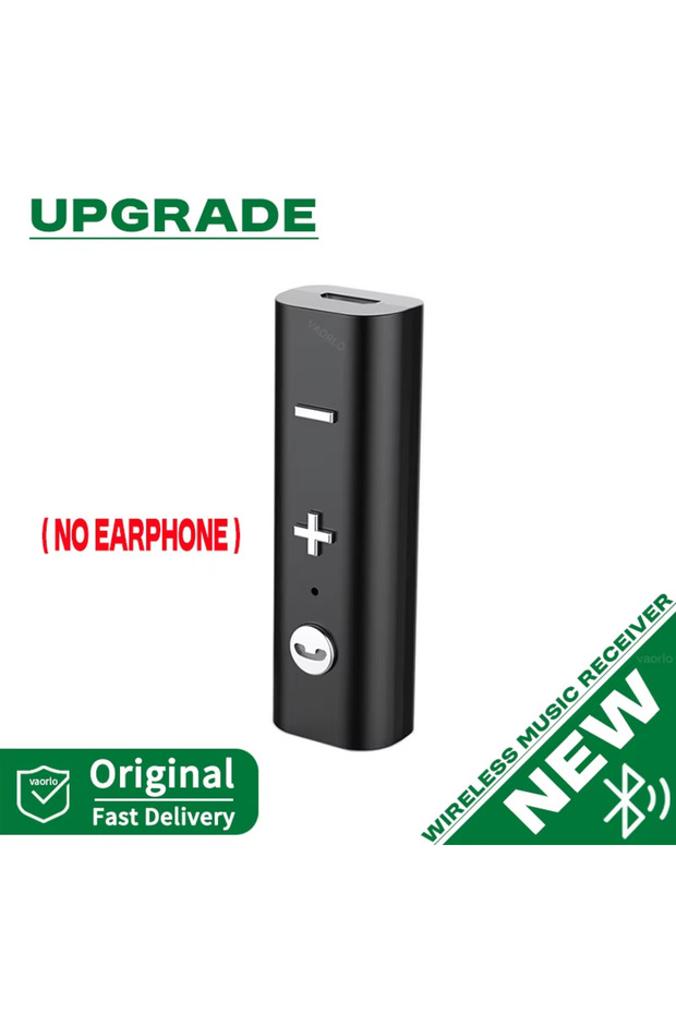 Black(New) Bluetooth Audio Receiver 3.5mm AUX Stereo Music Wireless Adapter With HD Mic HandsFree Ca