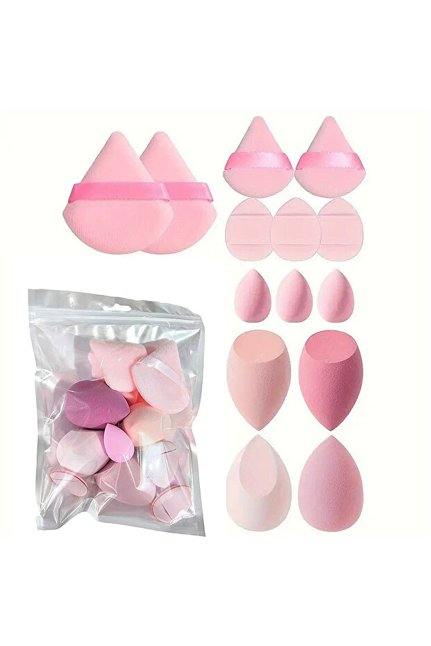 14pcs pink 13/33pcs Professional Makeup Brush Set with Accessories for Combination Skin- Featuring S