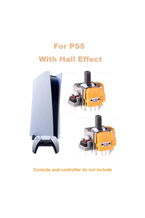 2pcs 3D Analog Hall Effect Joystick For PS5 Controller Accessories Replacement Thumb Stick For Plays
