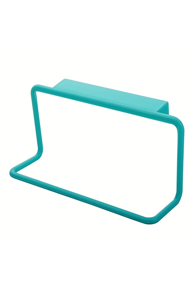 Blue No Punching Cabinet Door Towel Rack Rag Hanger Storage Finishing Rack