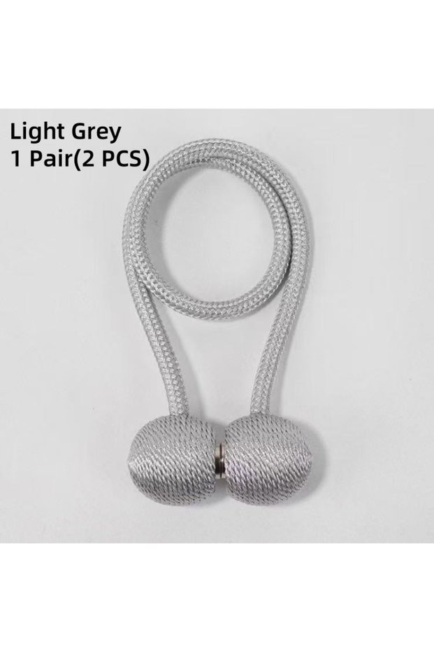 Light Grey 2pcs/pair Magnetic Curtain Tiebacks Curtain Hooks, Earphone Design Curtain Holdbacks, Bat