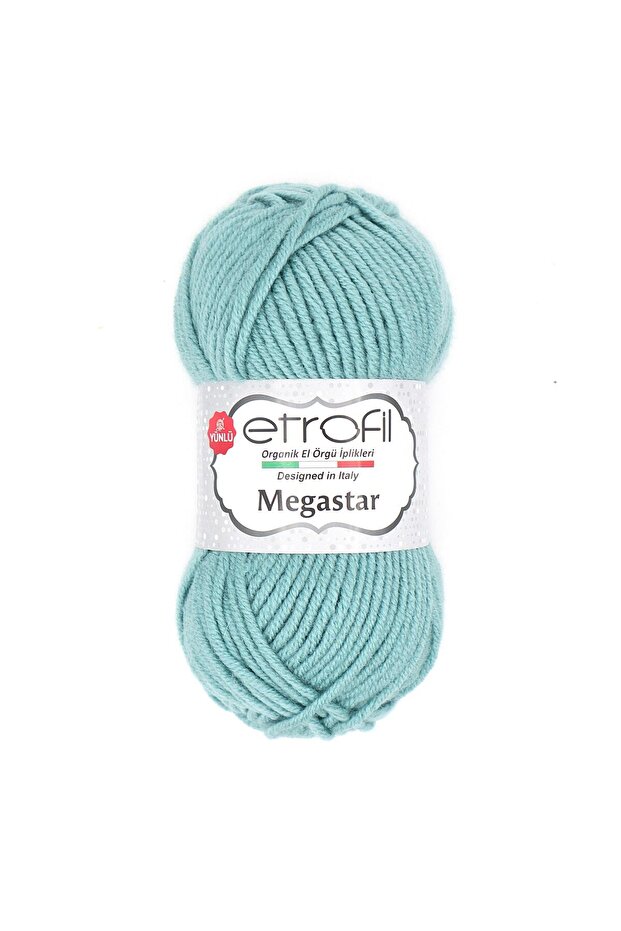 Megastar Knitting Yarn Mint 75% Acrylic 25% Wool 100g 110m (74064)
