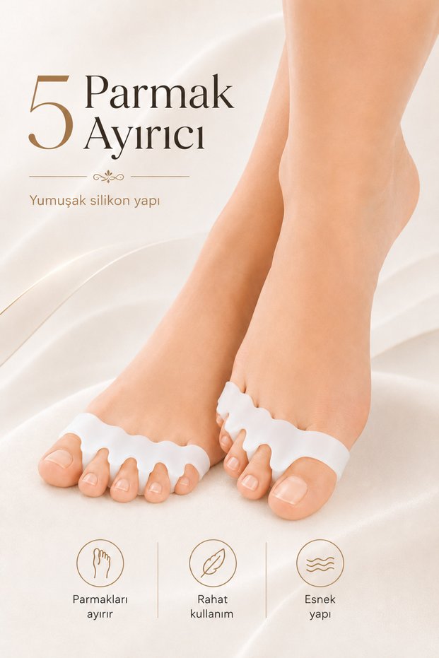 Five Finger Separator and Toe Corrector Device Toe Shape Corrector 5 Finger Separators