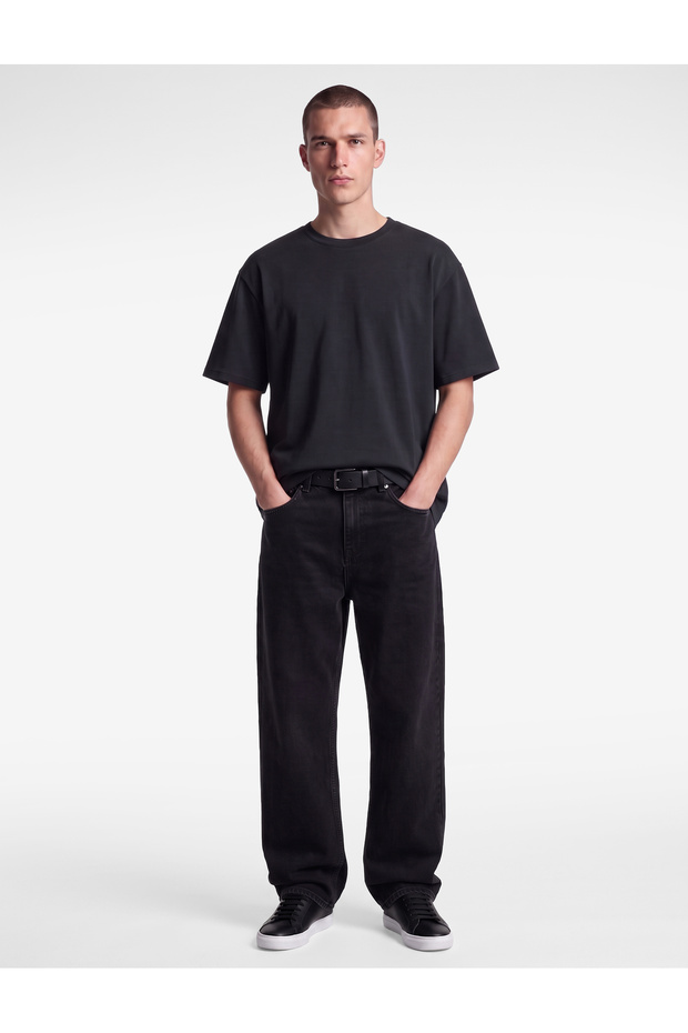 Cotton Crew Neck Short Sleeve Basic Oversize T-Shirt