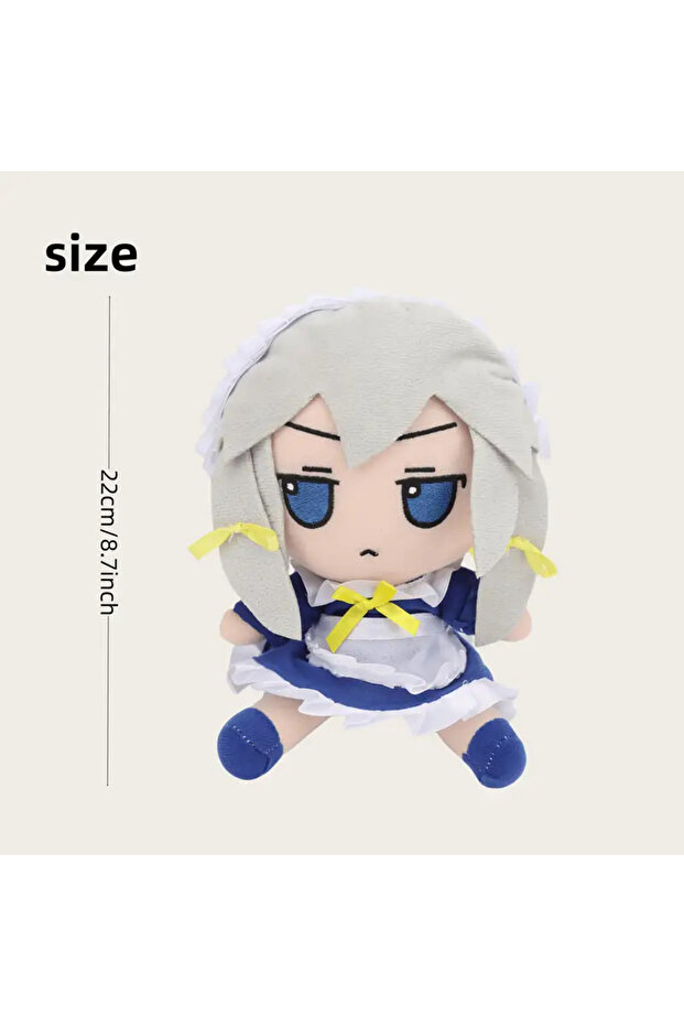 20cm GRAY 20cm Touhou Project Lovely Plush In Stock fumo×fumo TouHou Project Basic Izayoi Sakuya Dol