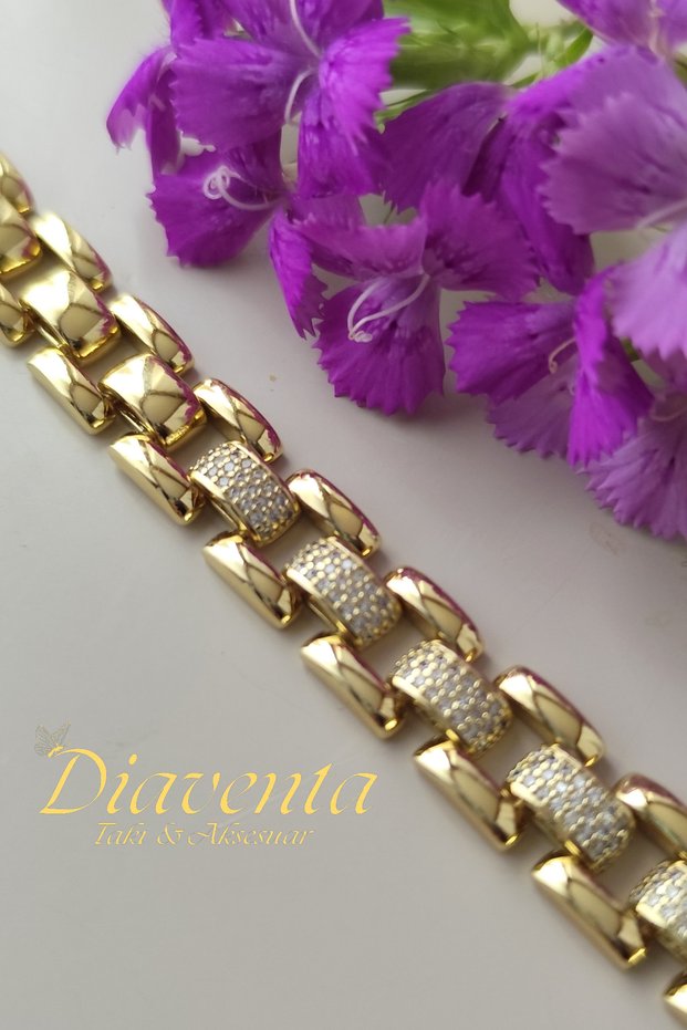 Xuping Vip 10mm Thick Gold Lady Jeweler Model Bracelet - Non-Tarnish Gift Stylish Women's Jewelry