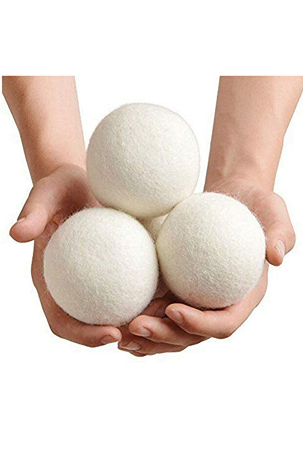 3pcs Nature Wool Dryer Balls Fabric Softener Ball for Sensitive Skin Reusable Softener Laundry Ball