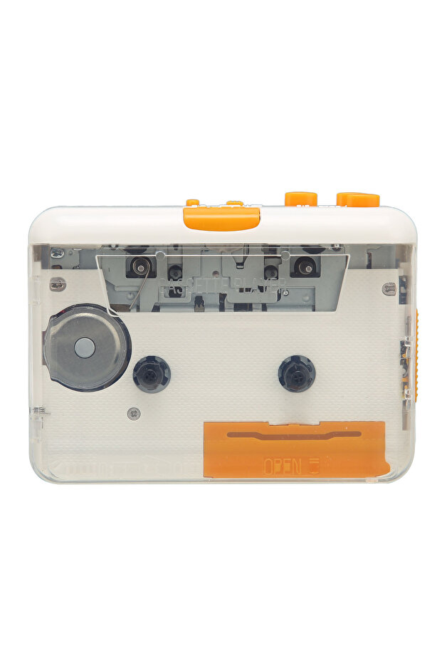 WHITE USB Cassette Converter Plug and Play Portable MP3 Music Tape Player with Earphone for IPod PC