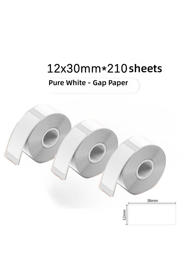 White3-rolls HZTZ Mini Label Printer Smart Pocket Self-adhesive Label Printer Bluetooth Price Label
