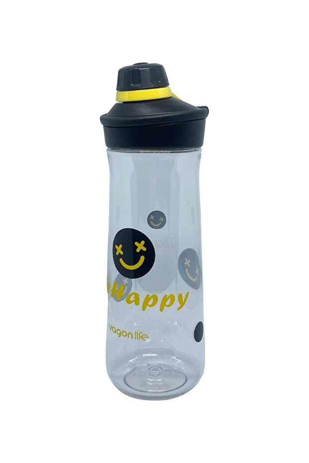 Flask Policarbon 650 ml Rotating Opening Polycarbonate Water Flask (Mixed Color 1 Piece)