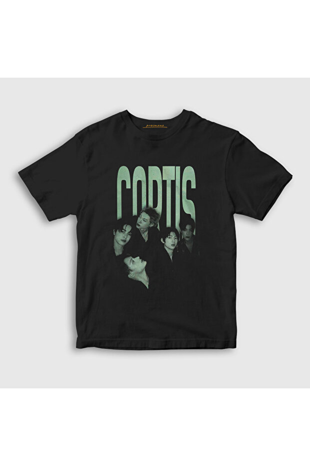 Unisex Kids Black Poster K Pop Cortis T-Shirt 603828Tt