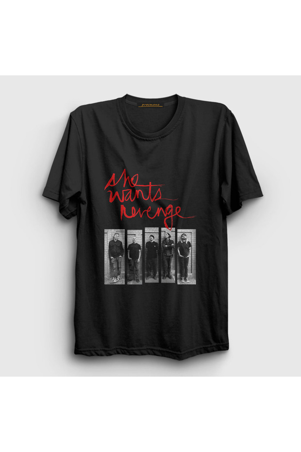 Unisex Black Band She Wants Revenge T-Shirt 565763Tt