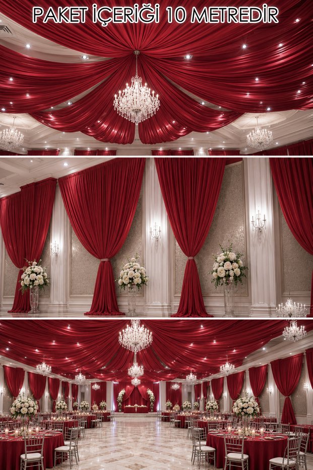 Decorative Fabric 10 Meters |   Decorative Fabric for Wedding, Event, Organization, and Party Decorations