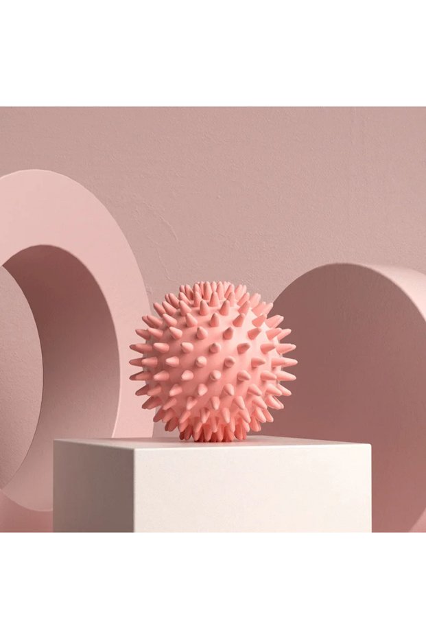 Pink Hedgehog Massage Ball Yoga Fascia Ball Sports Fitness Muscle Relaxation Massage Stick Shoulder