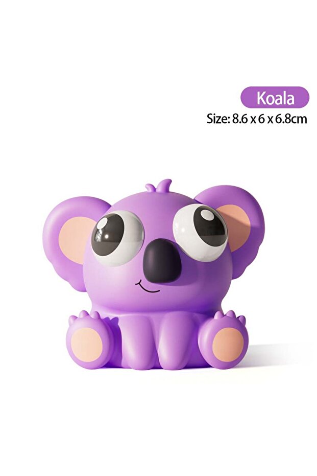 Koala Eye-Popping Squeeze Toy Stress Relief Squishy Fidget Sensory Bouncing Toys Squeezable Staring