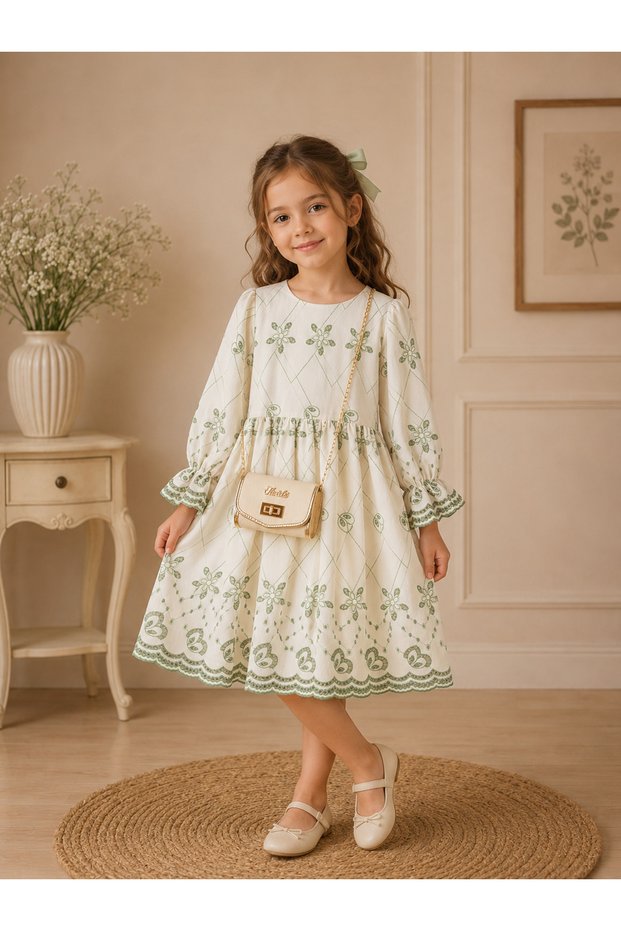 Tivido Girls' Dress with Bag