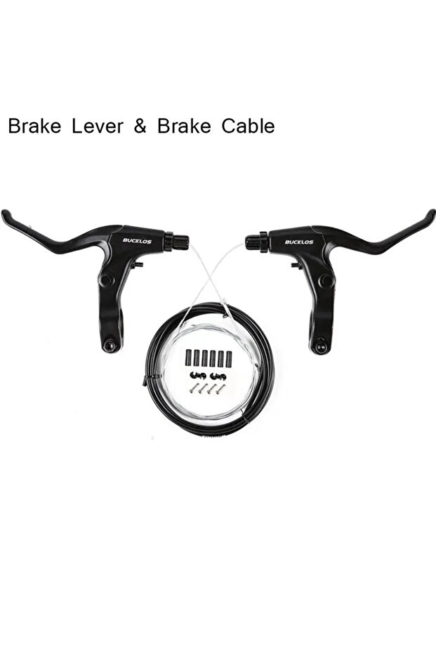 BUCKLOS Brake Lever-Cable BUCKLOS Mechanical Disc Brake Caliper 22.2mm Bicycle Brake Levers with Cab