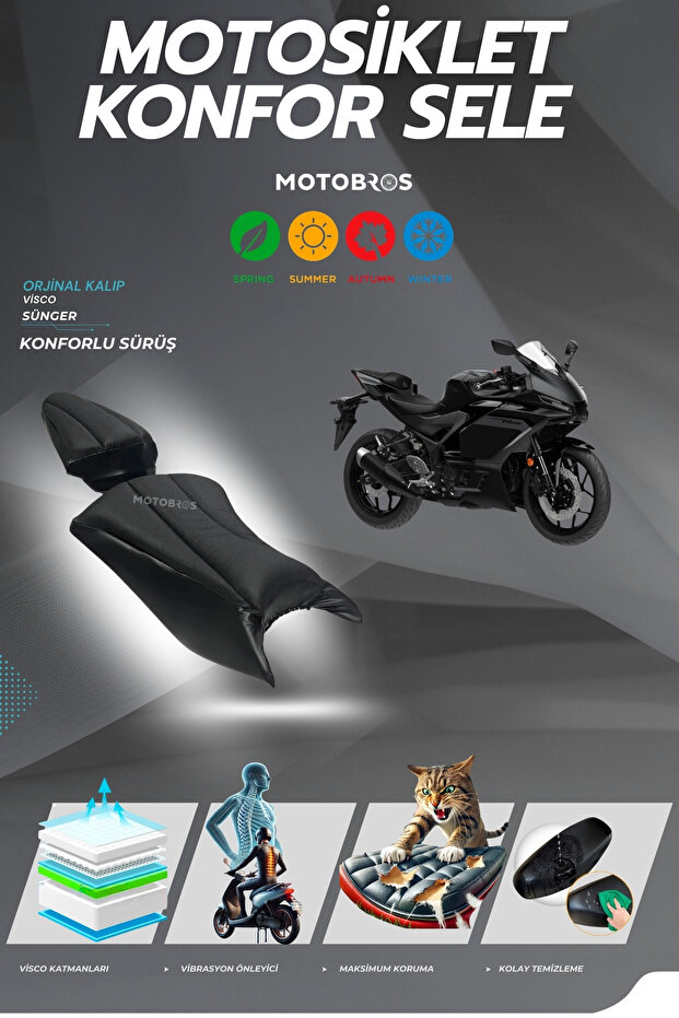 R25 Compatible Comfort Saddle and Saddle Cover Visco Sponge