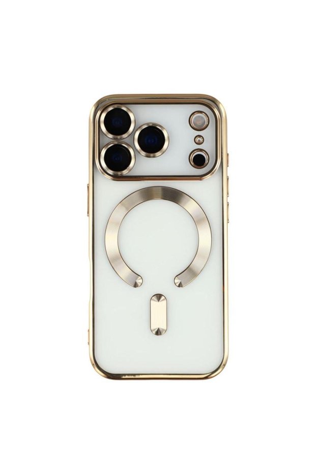 iPhone 17 Pro Max Dazzling Color Magnetic Case for, MagSafe Compatible with Built-in Camera Lens Protector, Slim Luxury TPU + Glass Cover