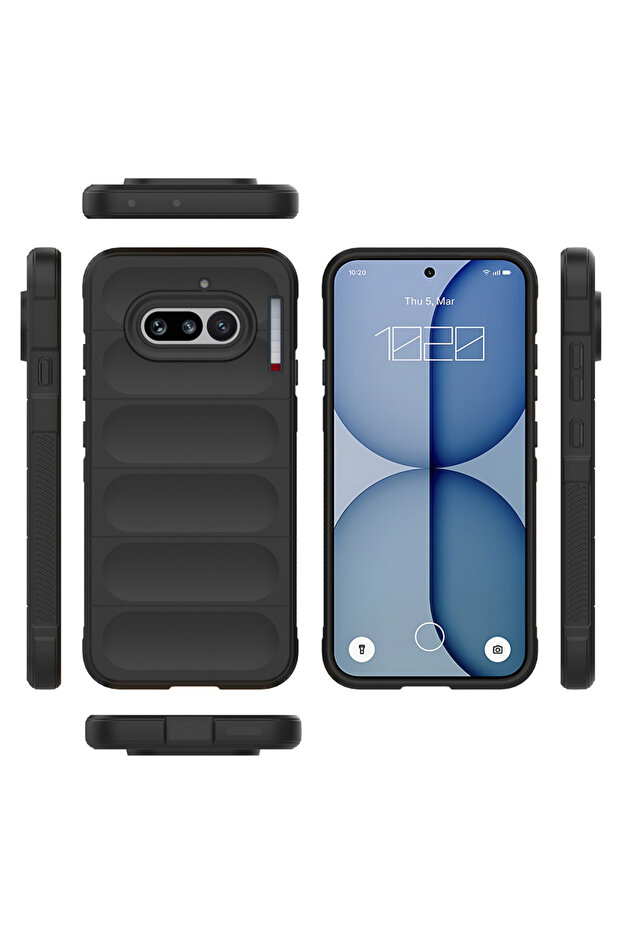 Case for Nothing Phone (4a), Magic Shield, shockproof, black - 3