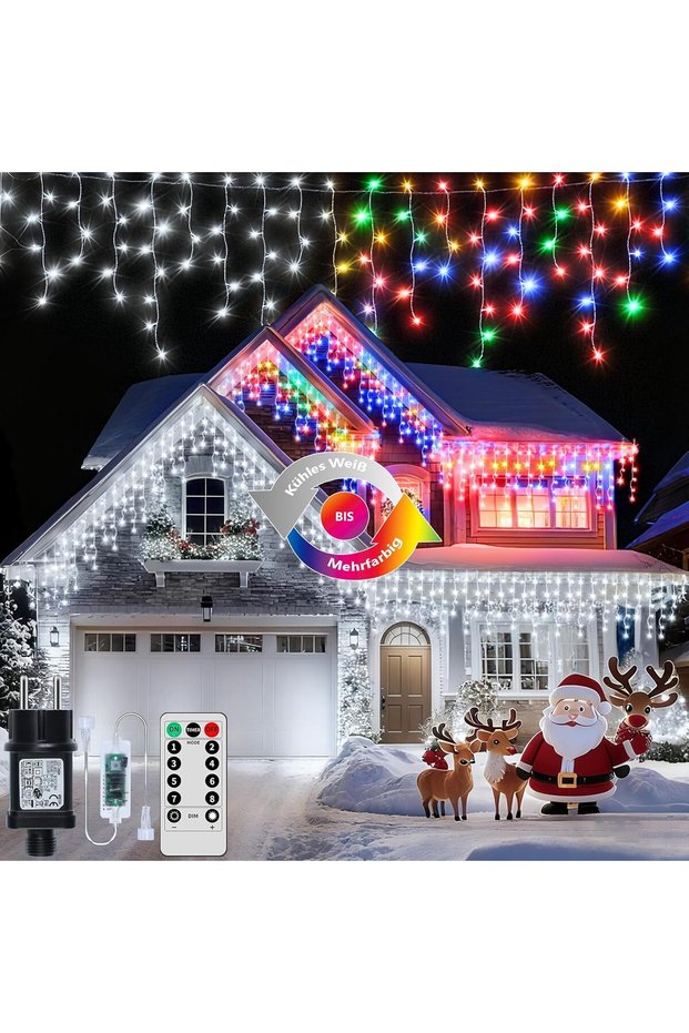 800 LED String Lights, 20+5M Extendable IP65-8 Modes Timer String Lights Memory Function Chri