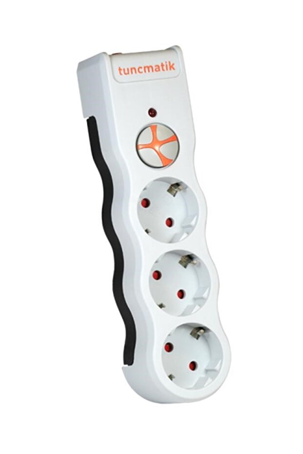 TSK19009 حماية الطاقة ثلاثية Powersurge أبيض 1050 جول