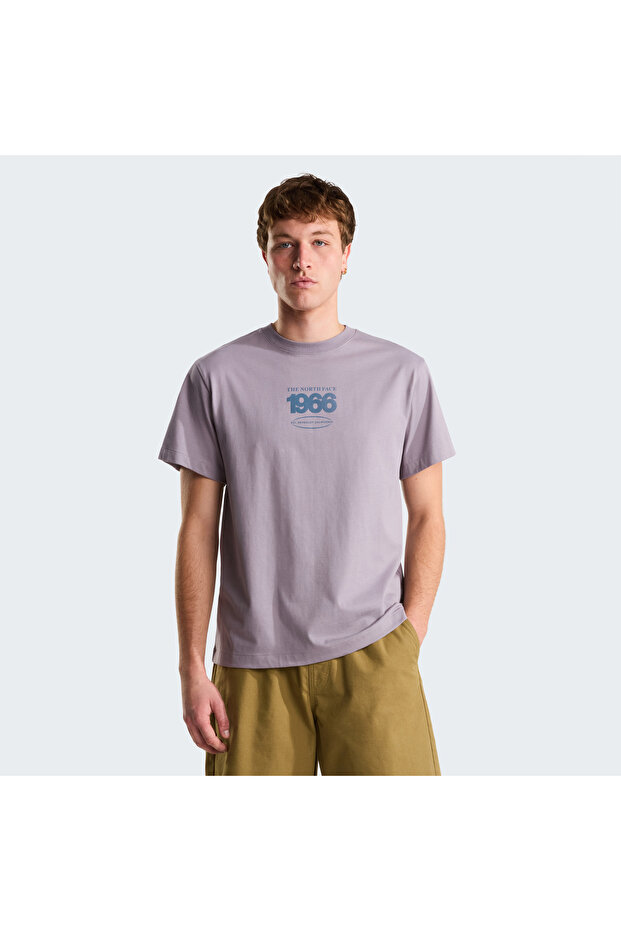 M Track Relaxed Short Sleeve Tee-Graphic Men's Gray Tshirt Nf0A8H3Cg7O1