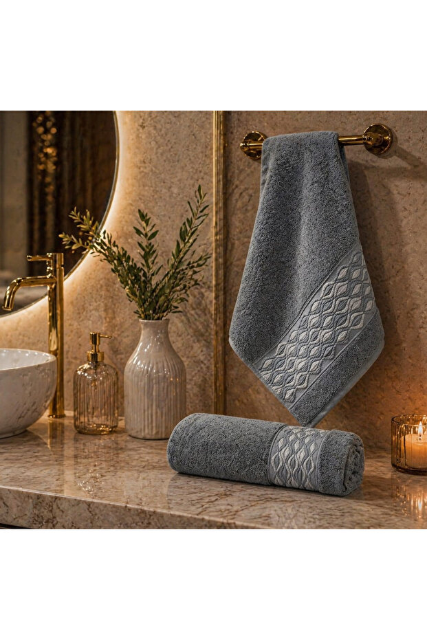Ultra Soft 100% Cotton Super Absorbent, Stylish Design, Long-Lasting Single Size 50X90
