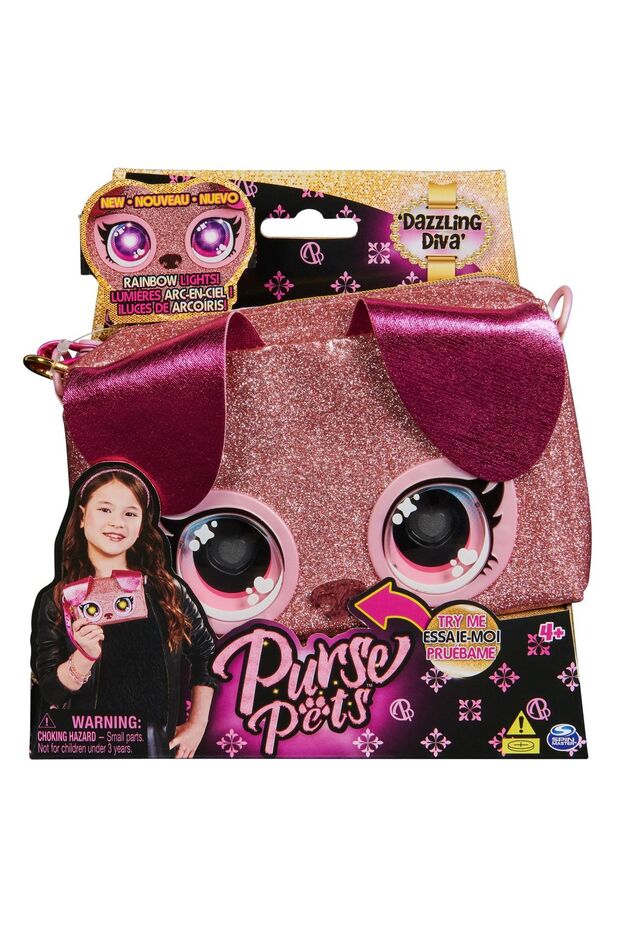 PURSE PETS RAINBOW LIGHTS DAZZLING DIVA INTERACTIVE BAG