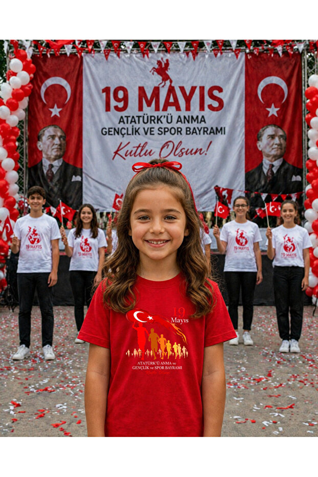 19 May Atatürk Youth Day T-Shirt 100% Cotton Oversize Unisex Printed Comfortable Fit