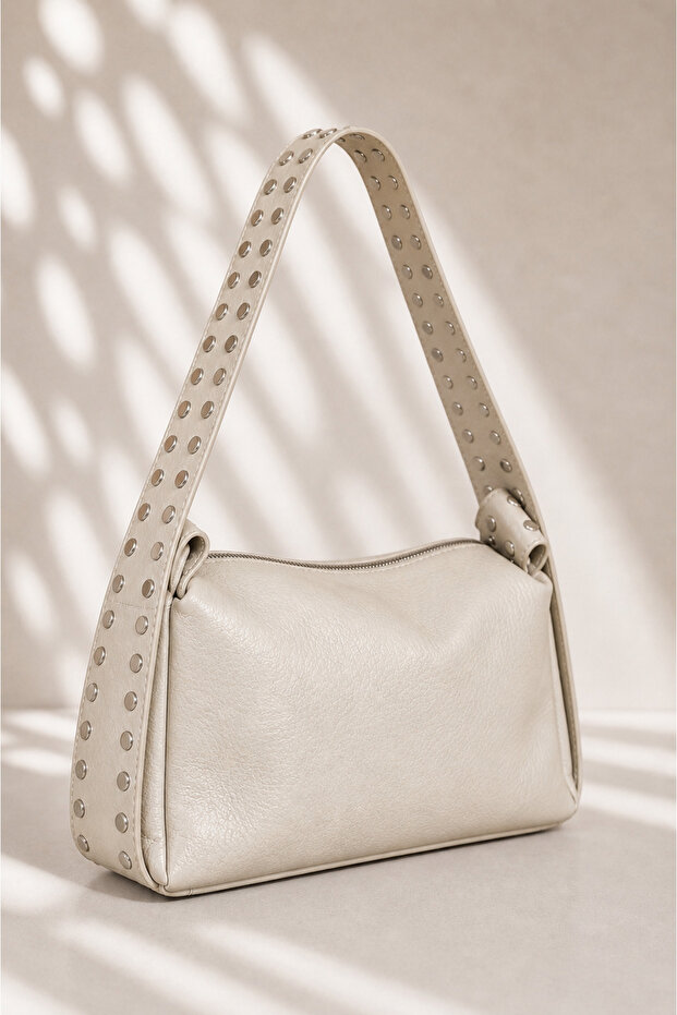 Novera Women's Shoulder Bag with Metal Accessories