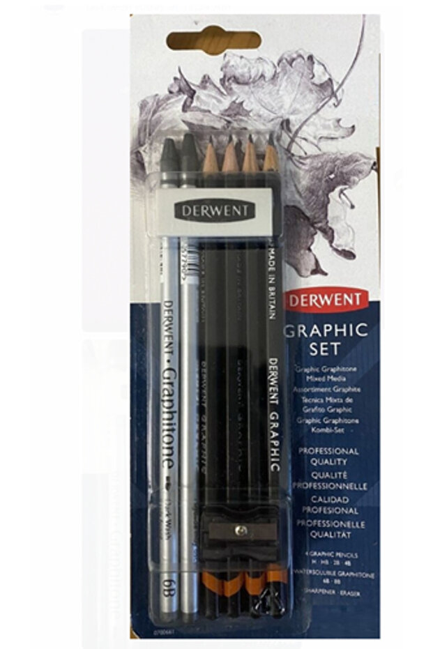 - Graphite Pencils with Sharpener Packaged in Card