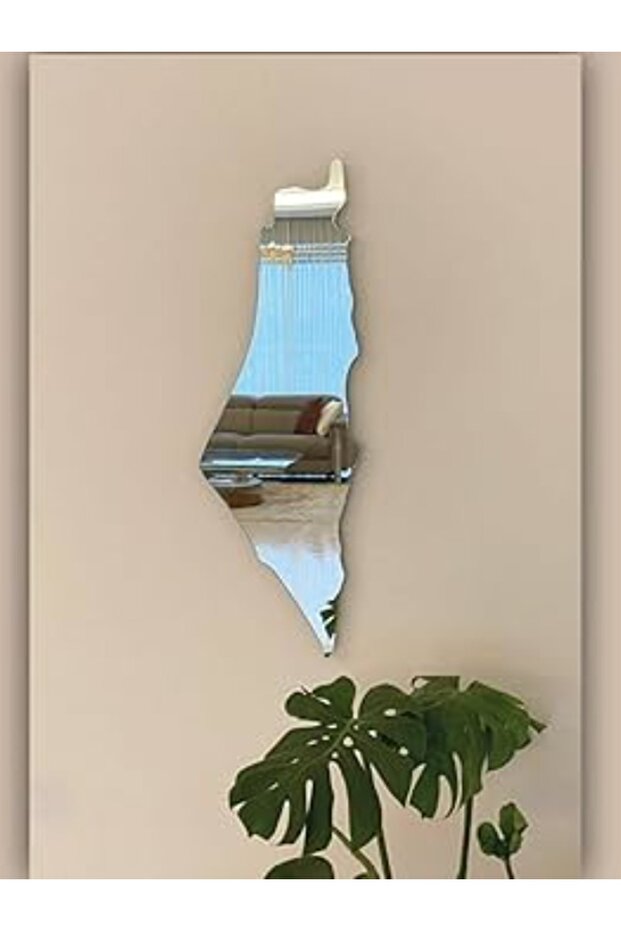 Acrylic Palestine Map Wall Decor -Acrylic Shiny Wall Art